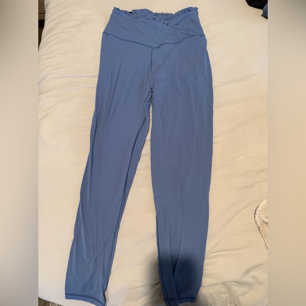 aerie ruffle crossover leggings